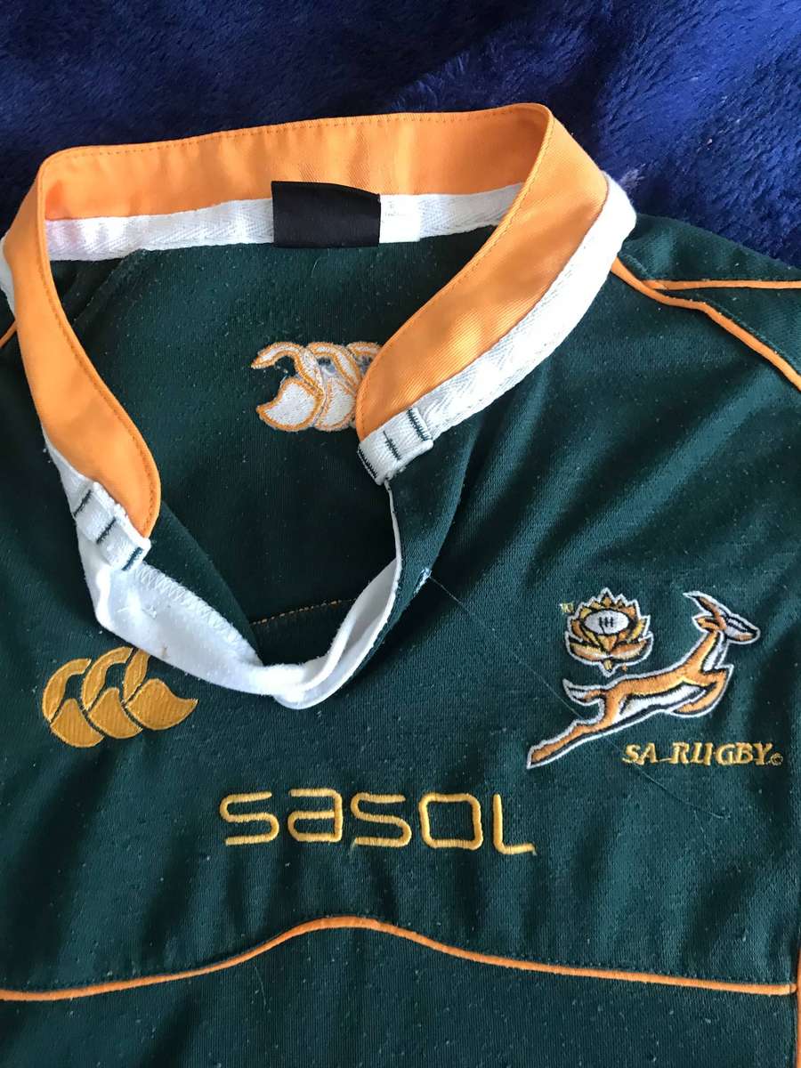 Rugby jerseys size 11-12 yrs old Springbok and England 