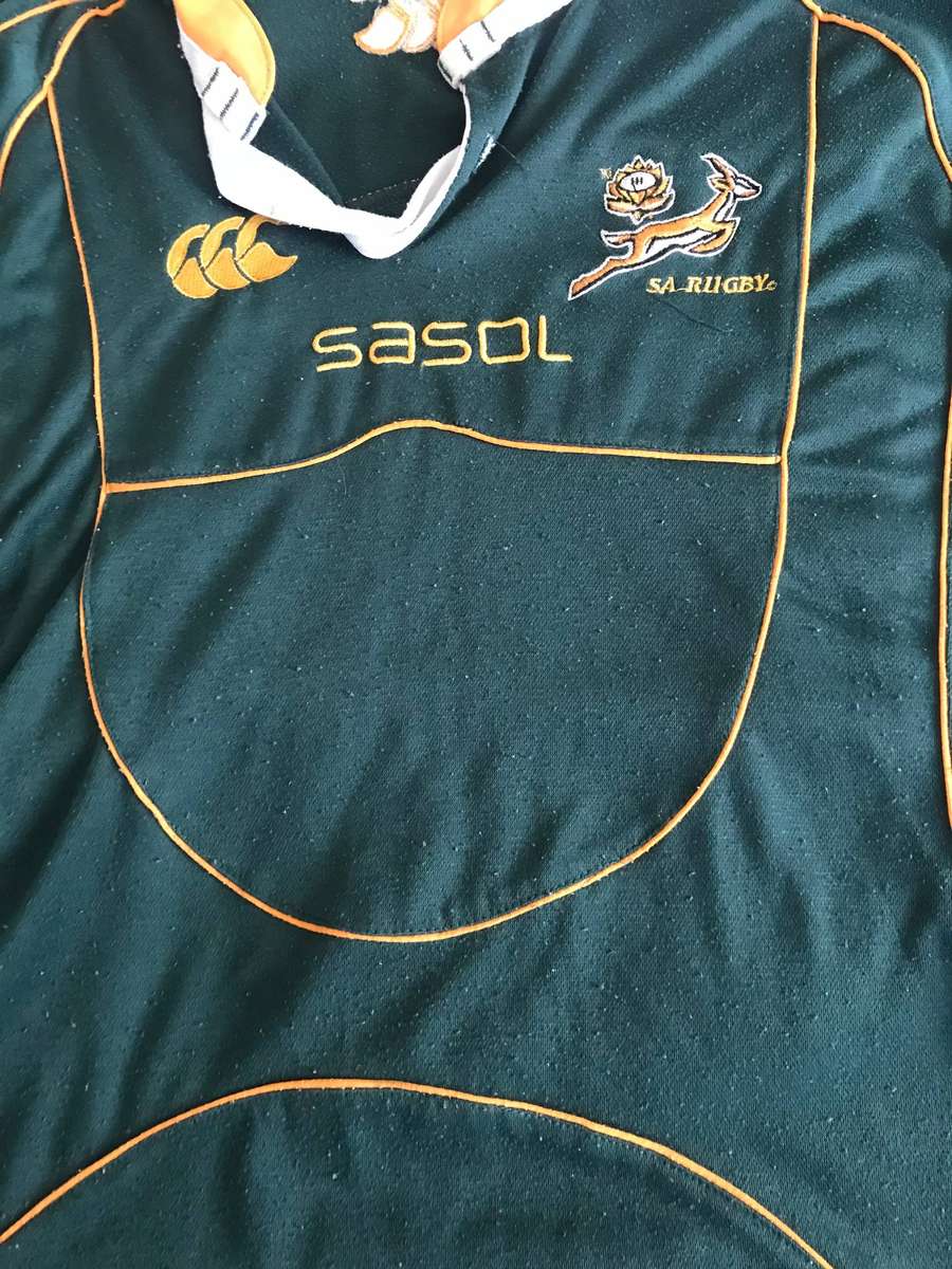 Rugby jerseys size 11-12 yrs old Springbok and England 