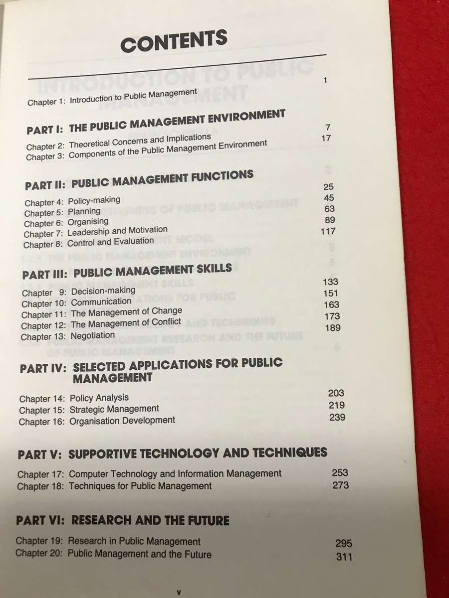 Public Management 1st edition William Fox university of Stellenbosch