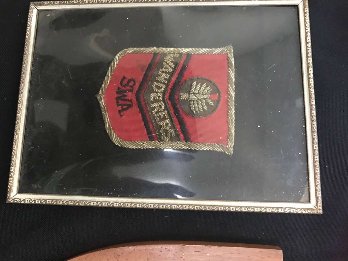 Durban Rugby club badges in frames and plague