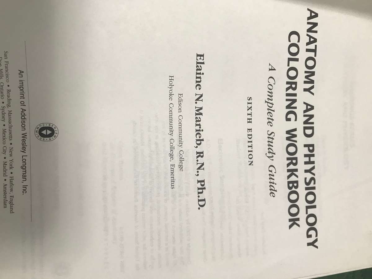 Anatomy And Physiology Coloring Workbook 6 edition by Elaine N Marieb
