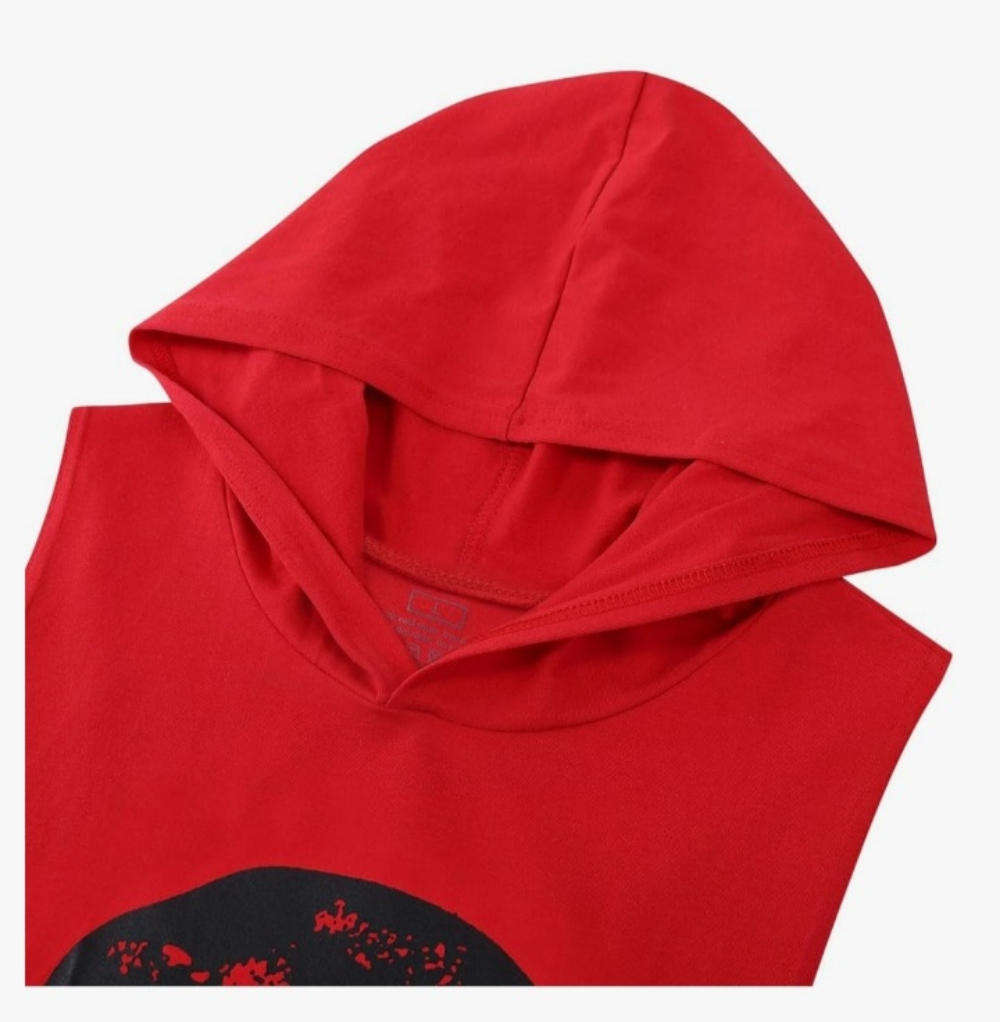 Men hooded Workout tank Top