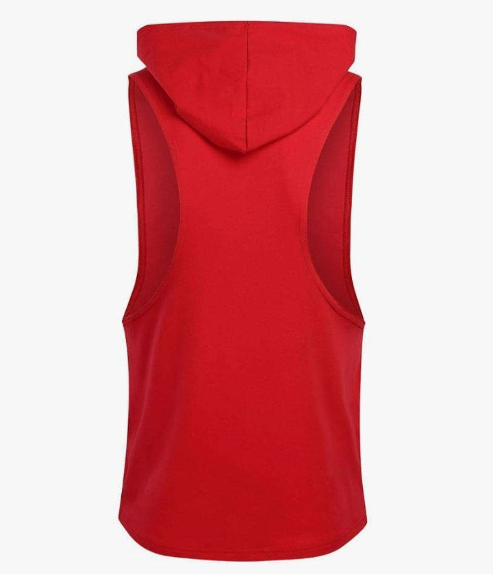 Men hooded Workout tank Top