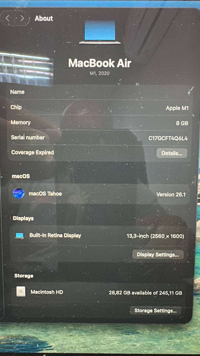 MacBook Air M1 133