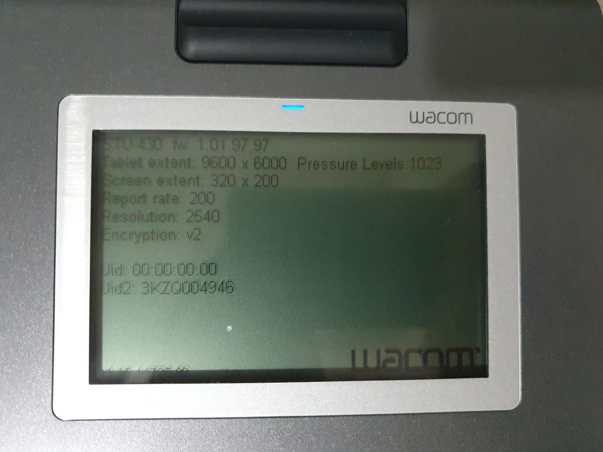 Wacom Signature Pad STU-430