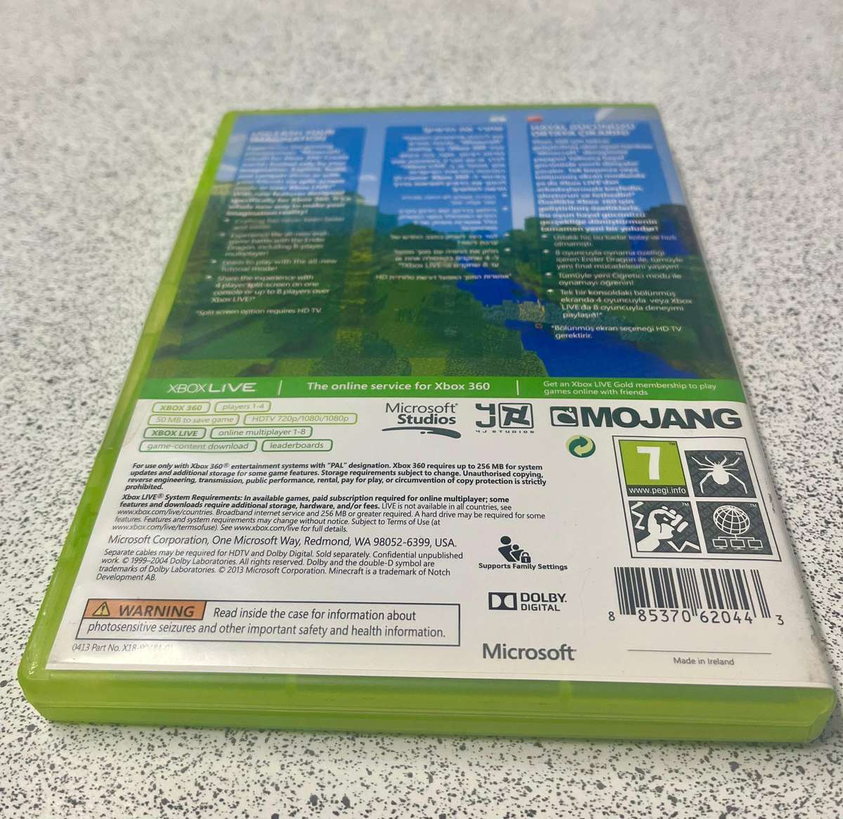 Minecraft in Good Condition (Xbox 360)