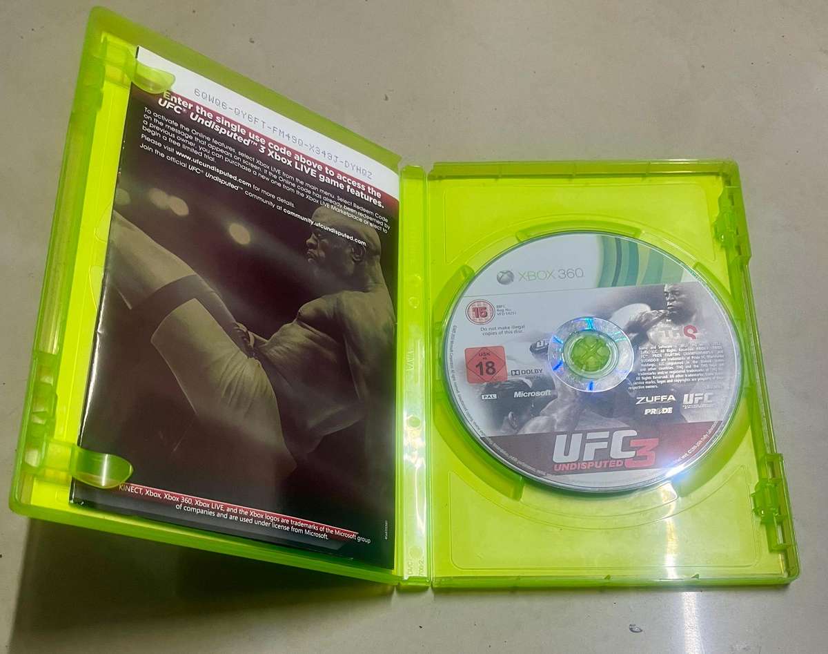 UFC Undisputed 3 in Good Condition - RARE (Xbox 360)