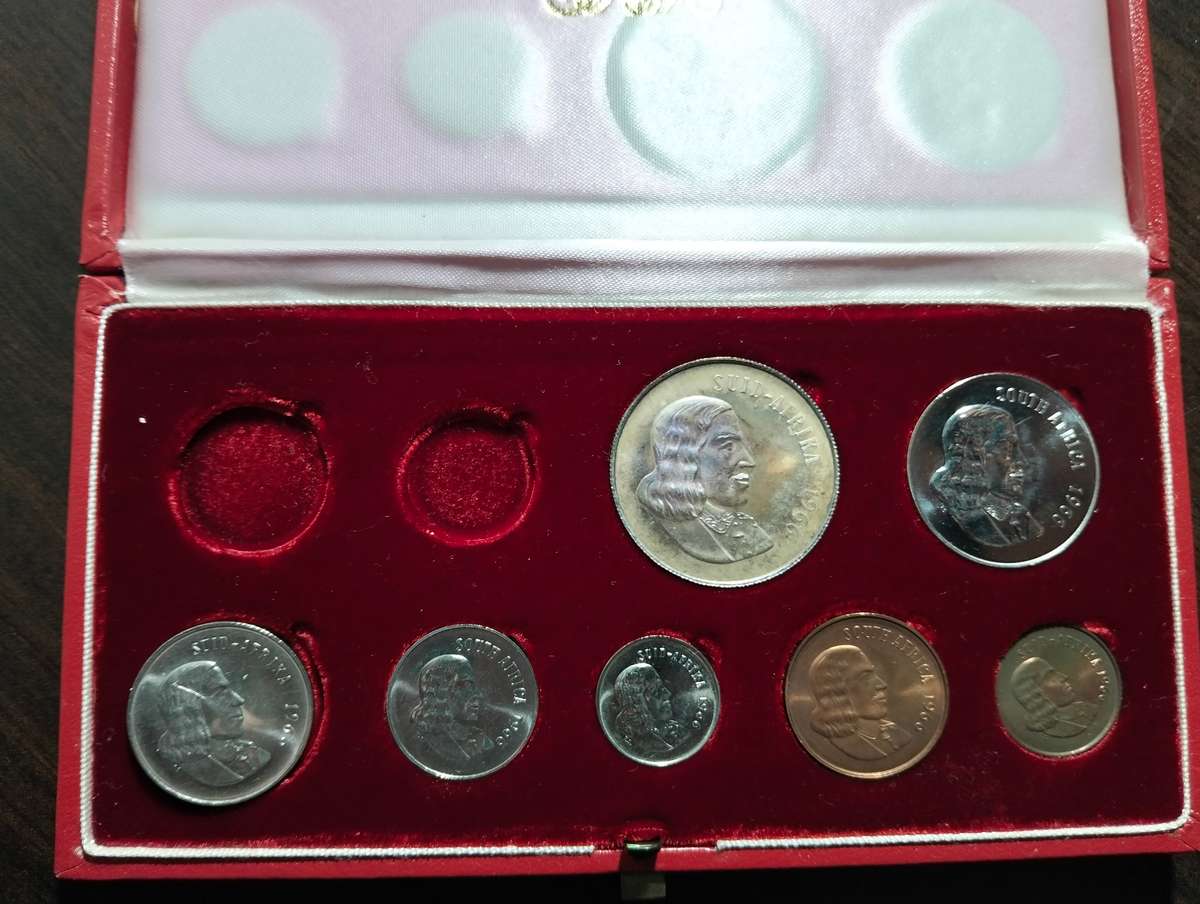 1966 RSA Proof Set in Original Red SA Mint Box No Gold