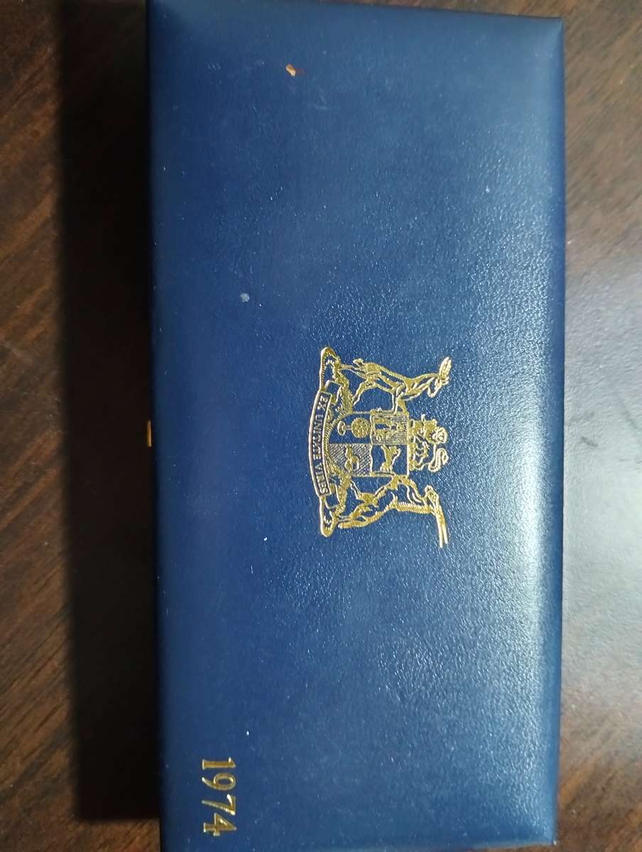 1974 RSA Proof Set in Original Blue SA Mint Box No Gold
