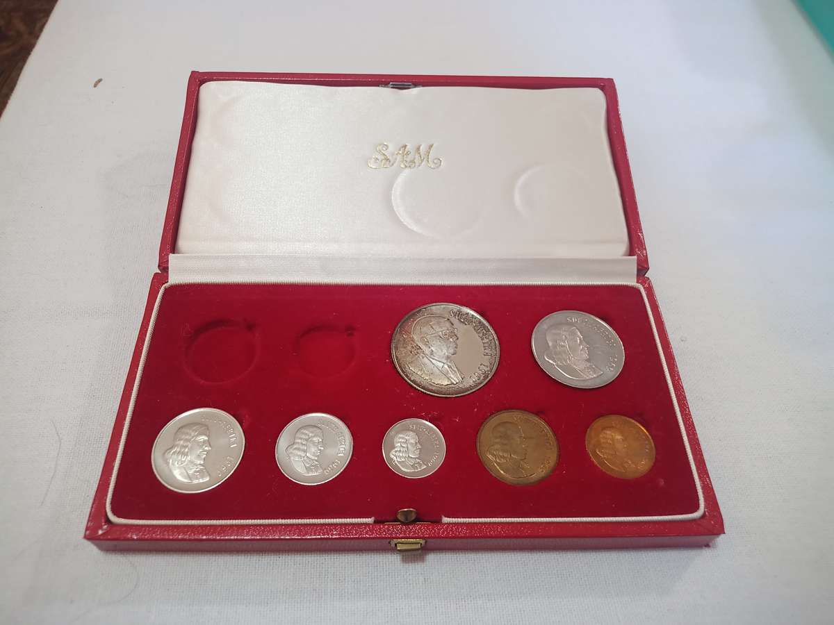 1969 RSA Proof Set in Original Red SA Mint Box No Gold