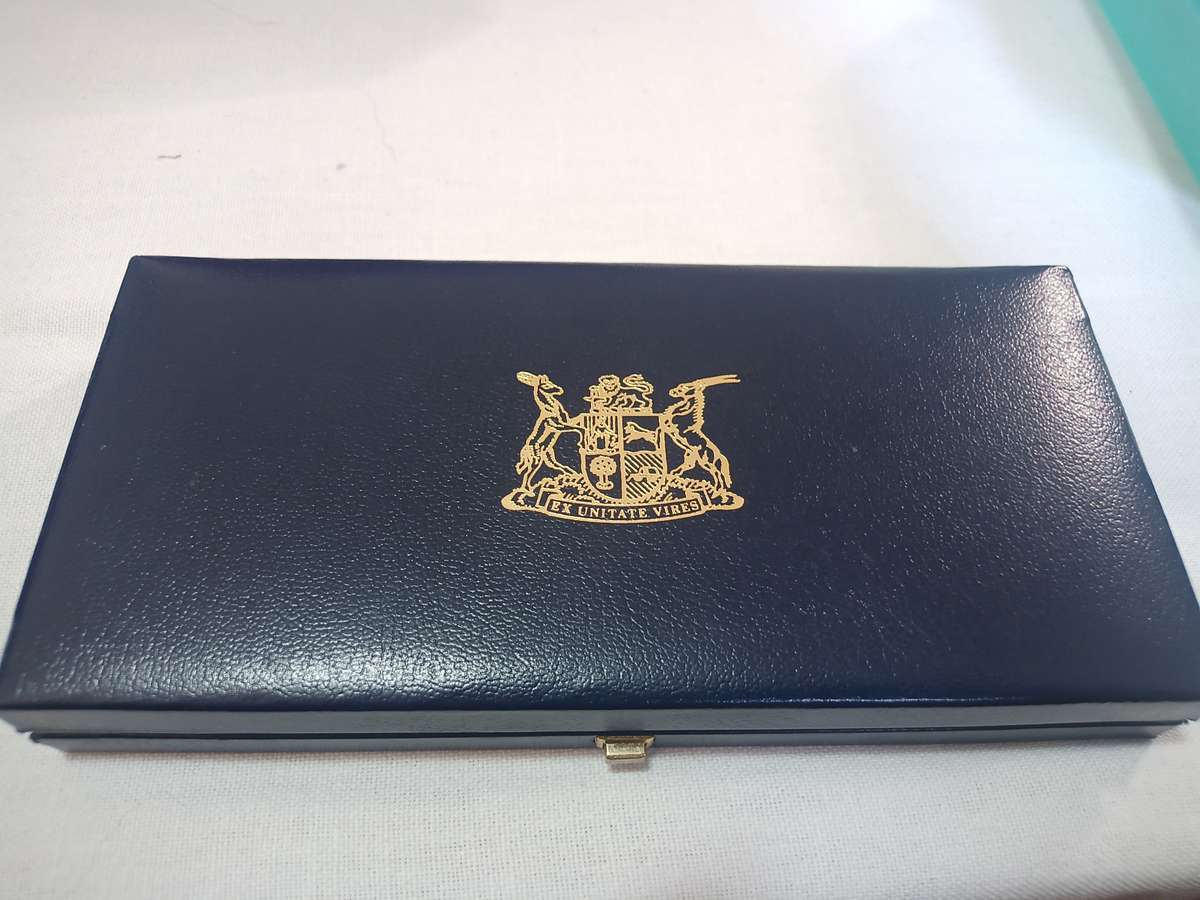 1985 RSA Proof Set in Original Blue SA Mint Box No Gold