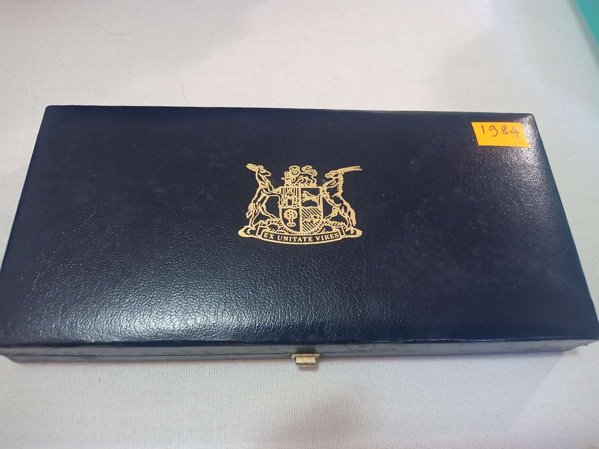 1984 RSA Proof Set in Original Blue SA Mint Box No Gold