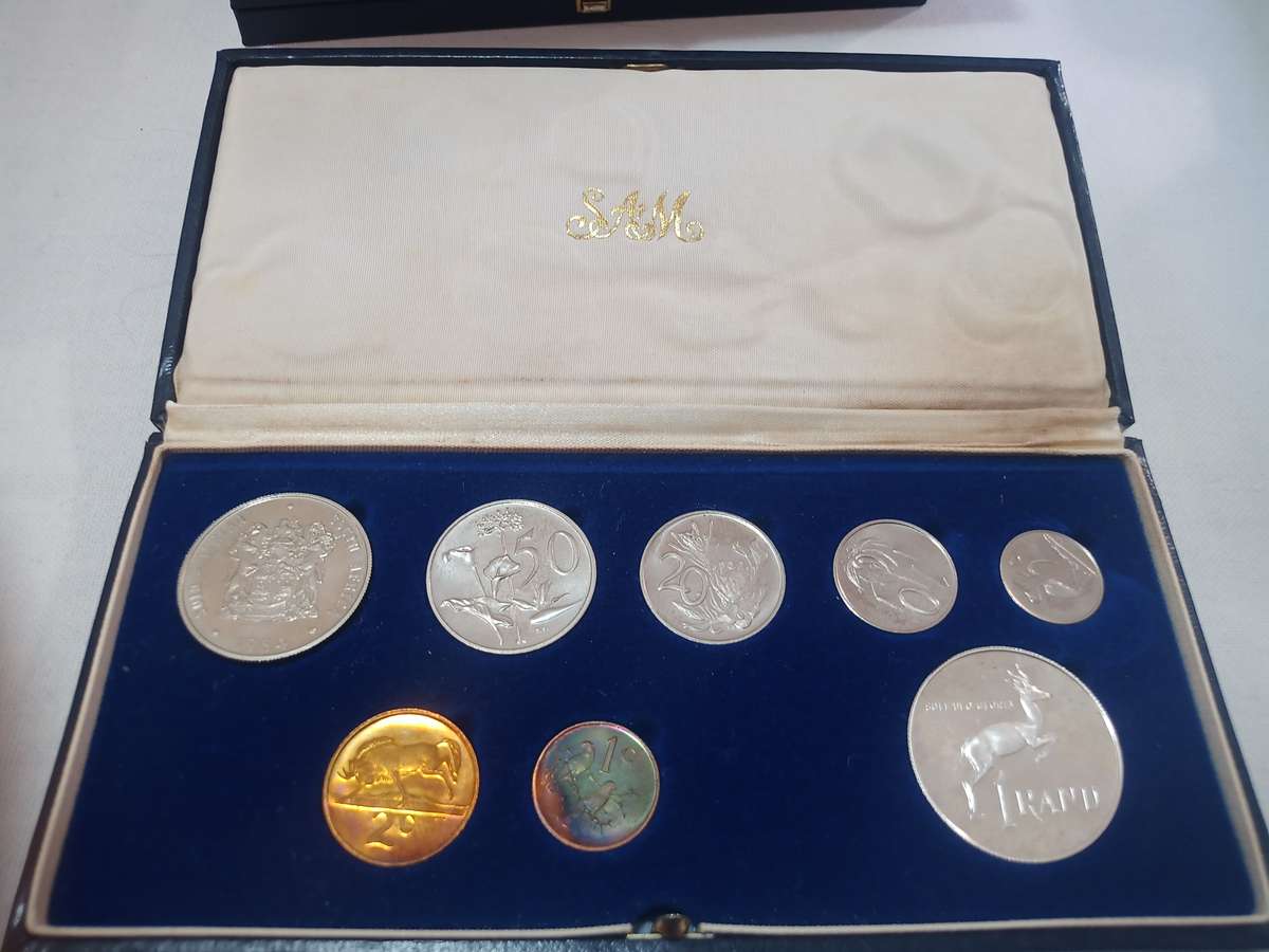 1984 RSA Proof Set in Original Blue SA Mint Box No Gold