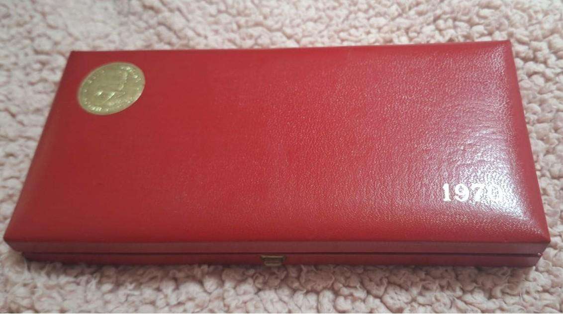 1970 RSA Proof Set in Original Red SA Mint Box No Gold