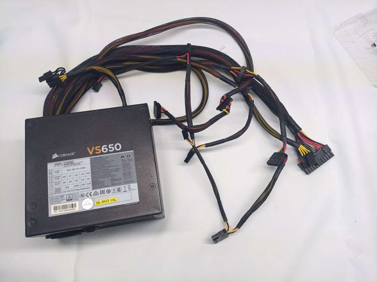 CORSAIR VS650 POWER SUPPLY 75-00183 - [P/N: CP-9020098]