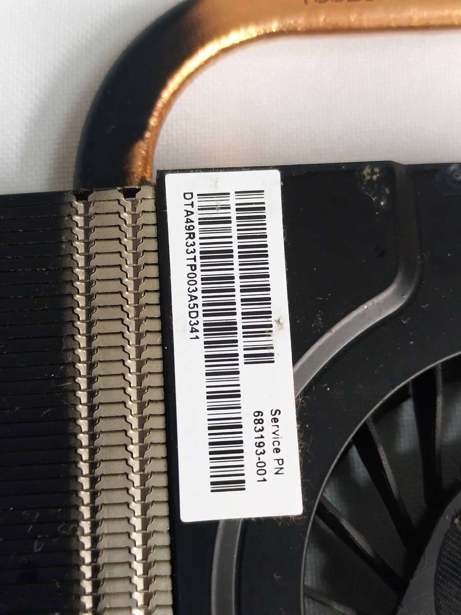 HP Pavillion G6-2000 CPU Cooling Fan (Metal Cover) 683193-001