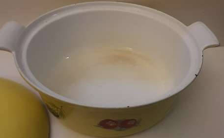 Belgium  Enamel Cassole Dish / pot  23 cm x 9 cm