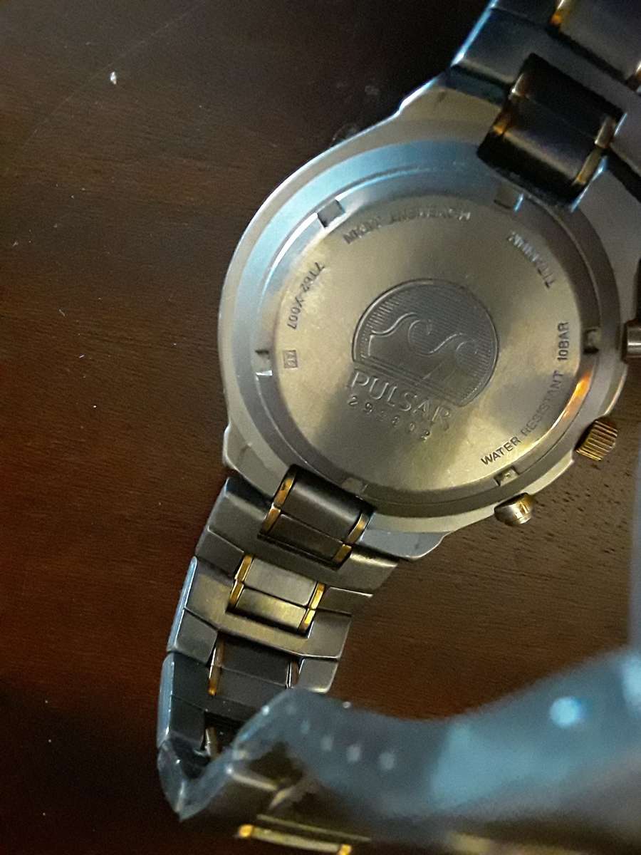 Pulsar Chronograph Titanium 100m Quartz Men's Watch , in working order