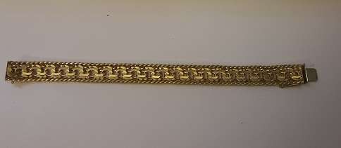 Vintage 1980's Rolled Gold Germany Bracelet 30 gram -  19 cm