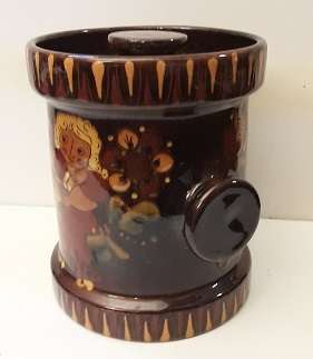 Oriental Signed Cookie Jar 15 cm