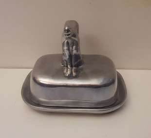 C Boyes Dish with Lid ,  10 cm x 8 cm x 8cm