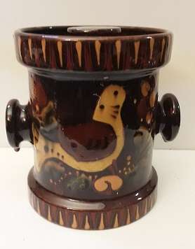 Oriental Signed Cookie Jar 15 cm