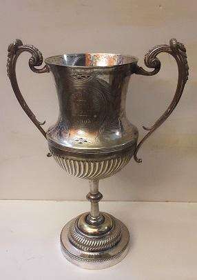 Antique EPNS Trophy / vase  engraved Cradock Institute Sports 1903 - 24 cm tall