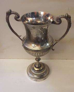 Antique EPNS Trophy / vase  engraved Cradock Institute Sports 1903 - 24 cm tall