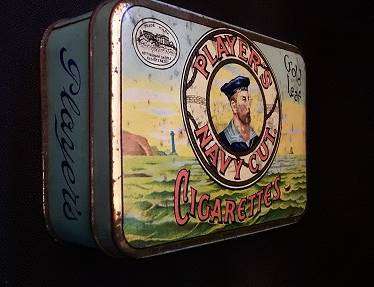 Vintage Players Navy Cut Cigarettes Tin