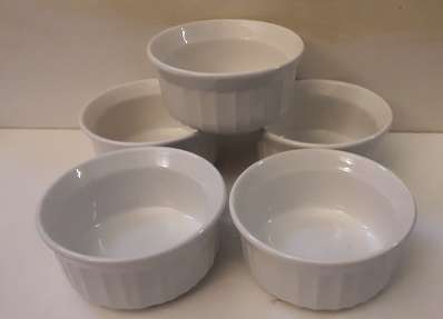 Set of Five Ramekin Bowls Corningware