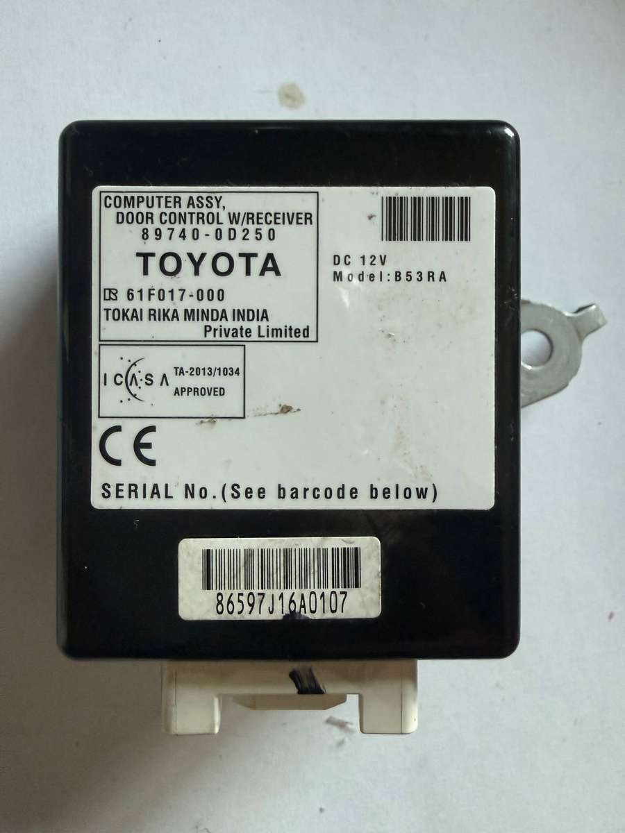 Toyota ETIOS 1.5i Computer ASSY and Door Control With Receiver