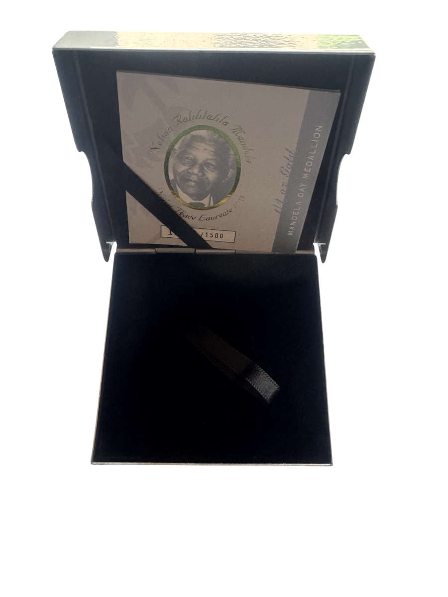 Stunning Metal Case Nelson Mandela Day  - Coin BOX Only
