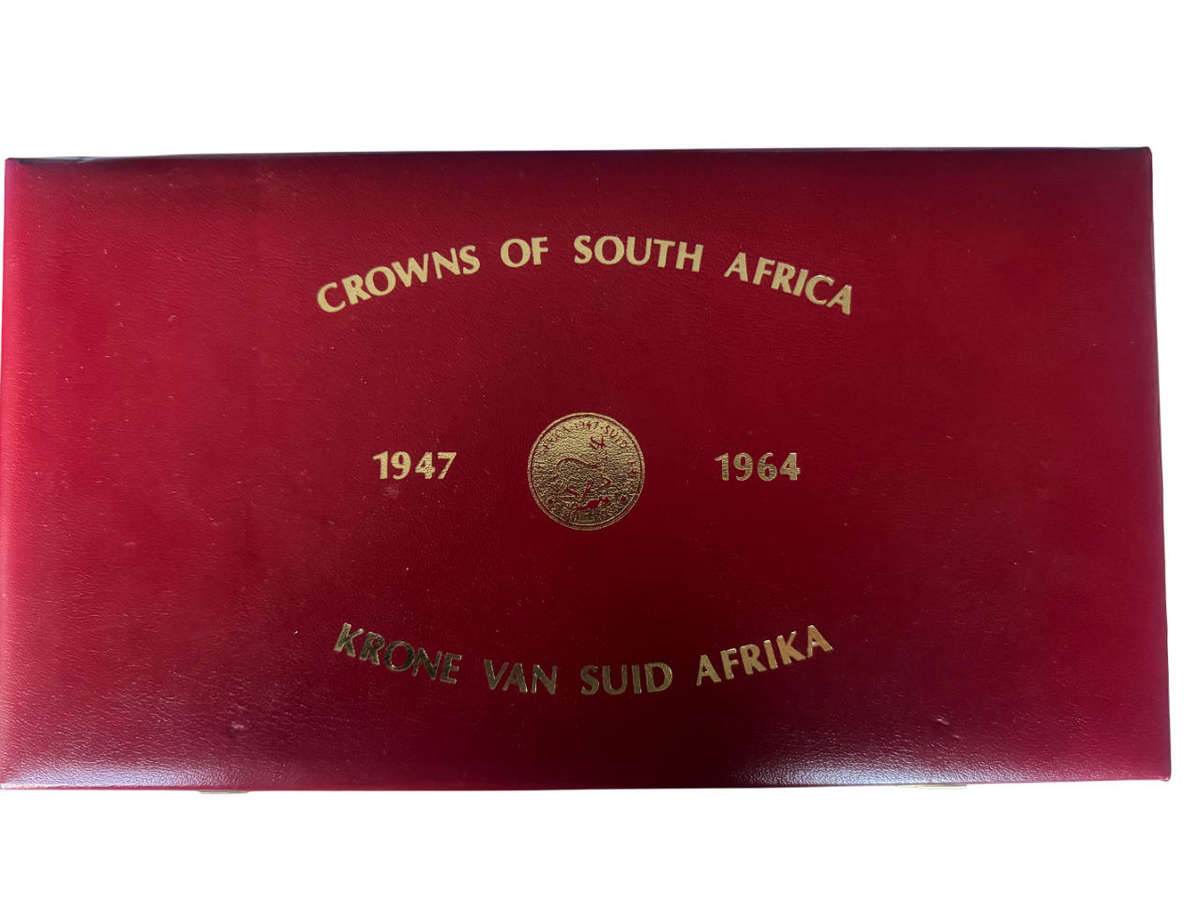 Stunning Coin Box for SA 5 Shilling Crowns -  Red Display Box Holds 18 x SA Crowns Box Holds