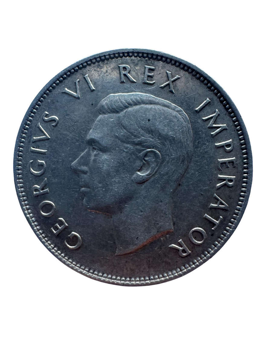 1942 South Africa Union Silver 2.5 Shillings Half Crown - George VI