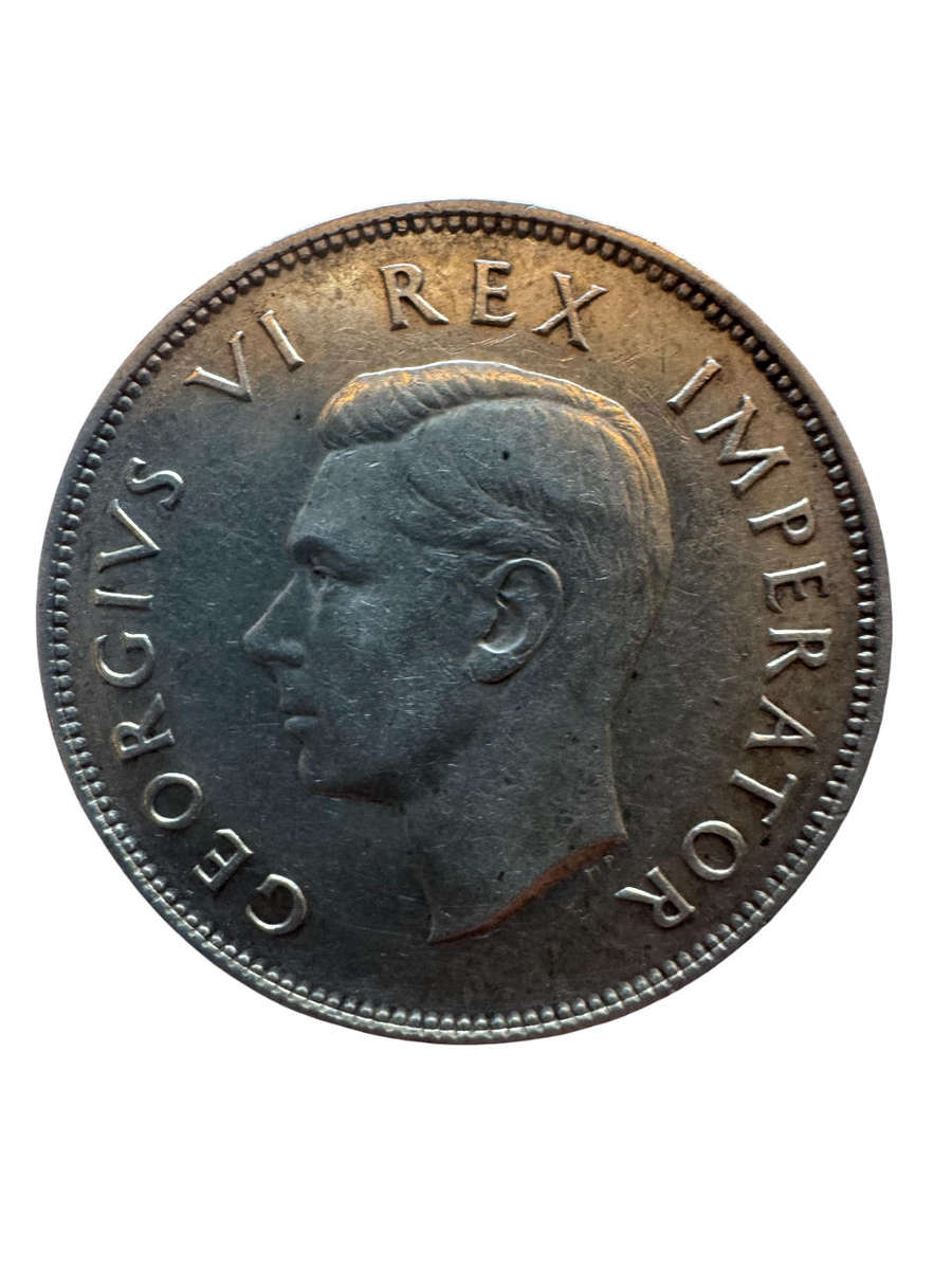 1942 South Africa Union Silver 2.5 Shillings Half Crown - George VI
