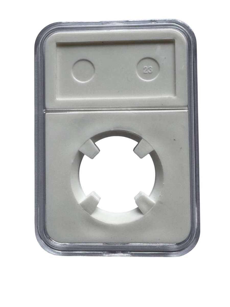 White Coin Slab Holder With 23mm Display Case -High Quality