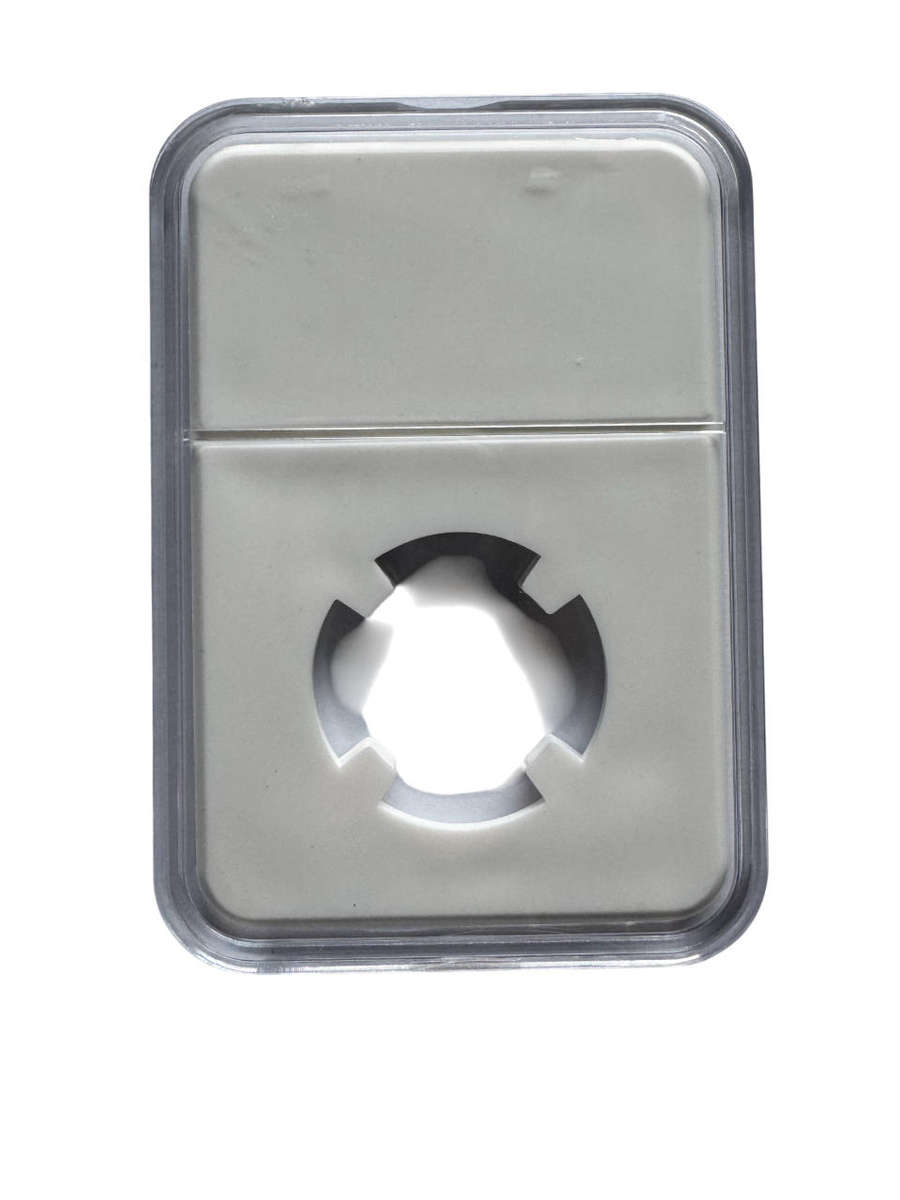 White Coin Slab Holder With 23mm Display Case -High Quality