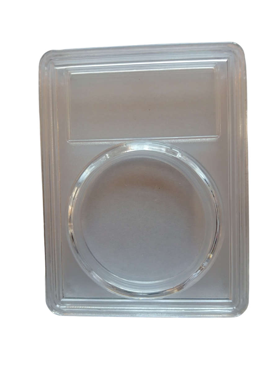 Clear Transparent Coin Slab Holder for 40mm Display Case ( Perfect For 1oz Silver Coins  )