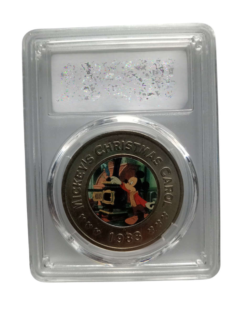 1983 Disney Decades Collectable Token -The Eighties- 1983 Mickeys Christmas