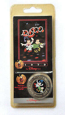 1979 Mickey Mouse Disco Coin -  The Disney Decades Coins Card Collection 1979 - Sealed