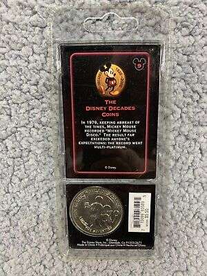 1979 Mickey Mouse Disco Coin -  The Disney Decades Coins Card Collection 1979 - Sealed