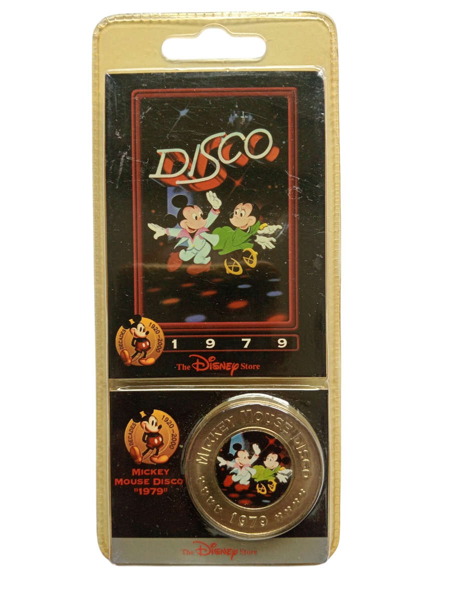 1979 Mickey Mouse Disco Coin -  The Disney Decades Coins Card Collection 1979 - Sealed