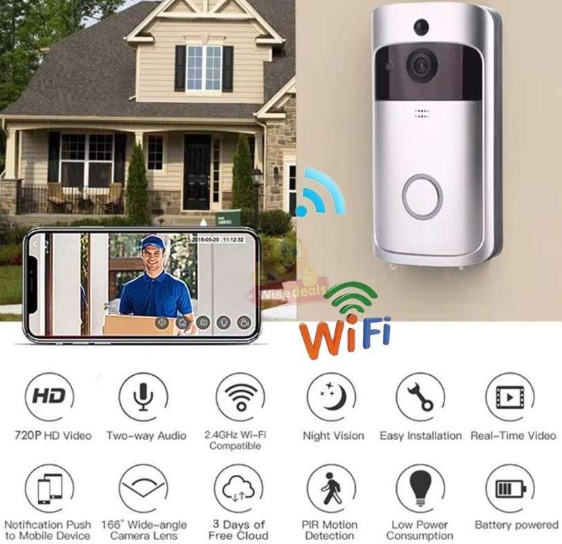 Smart WIFI Video Doorbell Camera and Video Visual Intercom