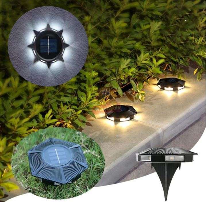 Waterproof LED Rechargeable Solar Ground and Wall light