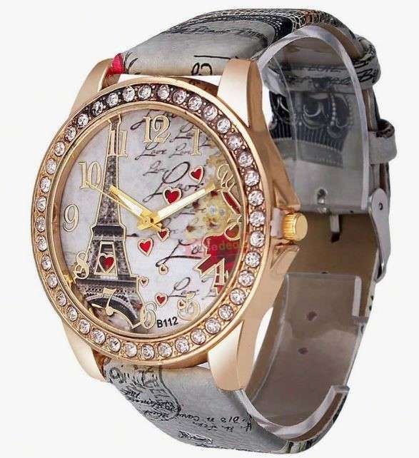 Elegant Paris Themed Eiffel Tower Ladies Watch in Complimentary Gift Box