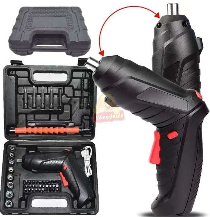 Cordless USB Charging Mini Rechargeable Electric Screwdriver Drill LED Light