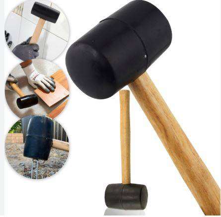 Rubber Mallet with wooden handle