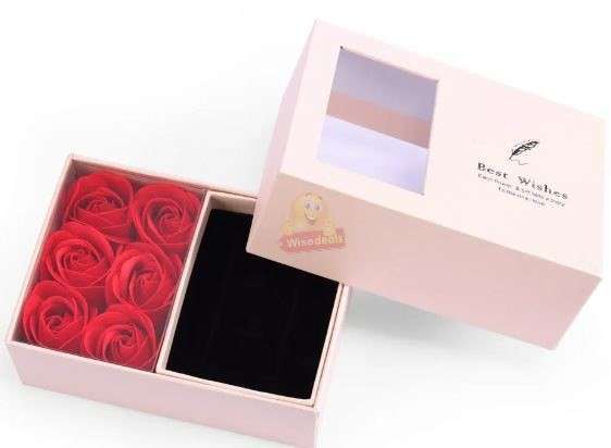 Elegant 6 Piece Watch and Jewellery Set in Rose Pedal Gift Box