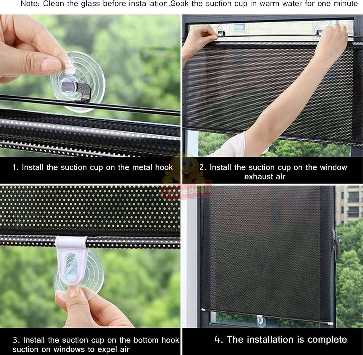 Retractable Car Windscreen Sunshade