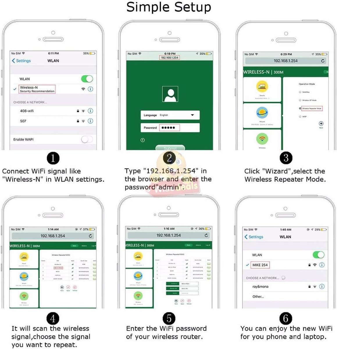 WIFI Extender and Mini Router to extend WIFI signal